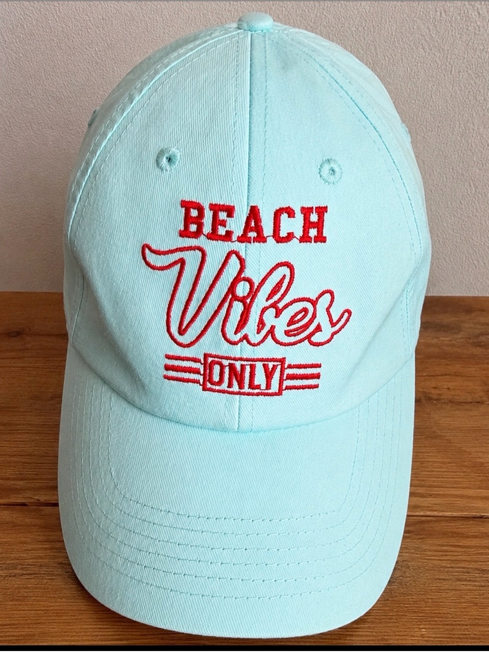 Women’s hat BASEBALL HAT CAP “Beach Vibes Only' adjustable